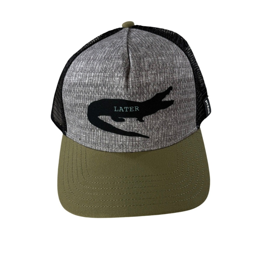 Prana Journeyman Trucker Later Gator‎ Logo Adjustable Mesh Hat Adjustable New